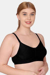 Tweens Double Layered Non-Wired Full Coverage T-Shirt Bra - Black — thumbnail 3