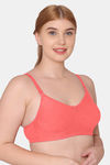 Tweens Double Layered Non-Wired Full Coverage T-Shirt Bra - Coral — thumbnail 3