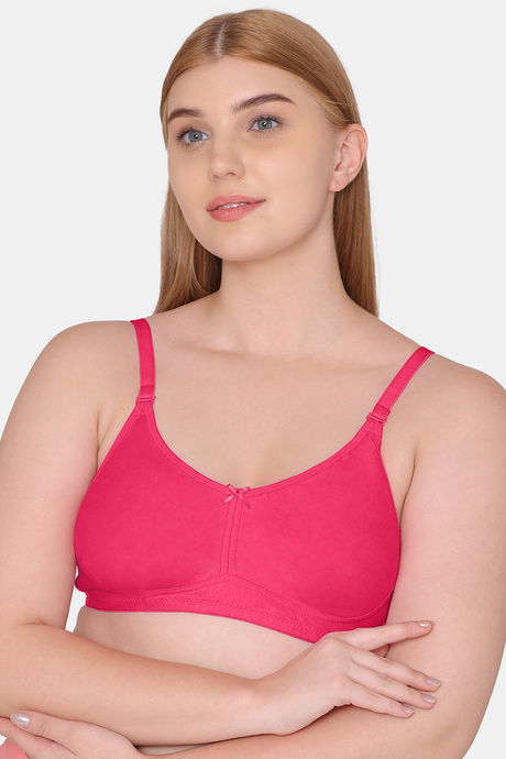 Tweens Double Layered Non-Wired Full Coverage T-Shirt Bra - Dark Pink — image 4