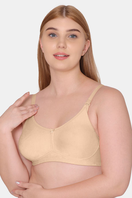 Tweens Double Layered Non-Wired Full Coverage T-Shirt Bra - Fawn — image 4