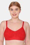 Tweens Double Layered Non-Wired Full Coverage T-Shirt Bra - Red — thumbnail 1