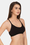 Tweens Double Layered Non-Wired Full Coverage T-Shirt Bra - Black — thumbnail 4