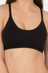 Tweens Double Layered Non-Wired Full Coverage T-Shirt Bra - Black — thumbnail 5