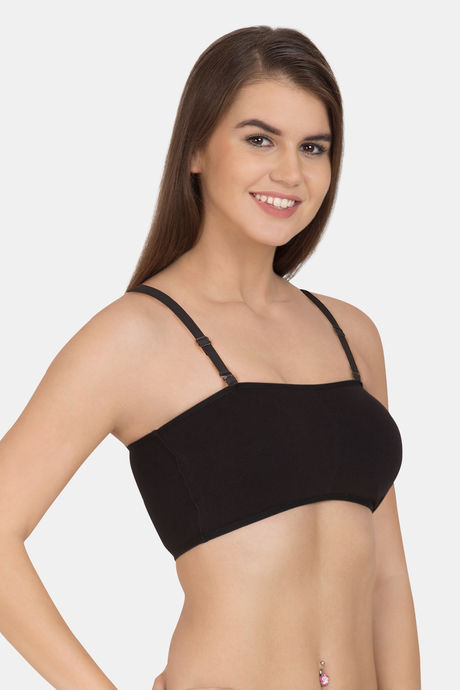 Tweens Double Layered Non-Wired Full Coverage T-Shirt Bra - Black — image 4