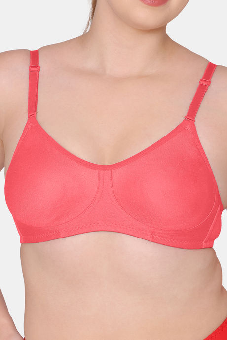 Tweens Double Layered Non-Wired Full Coverage T-Shirt Bra - Orange — image 5