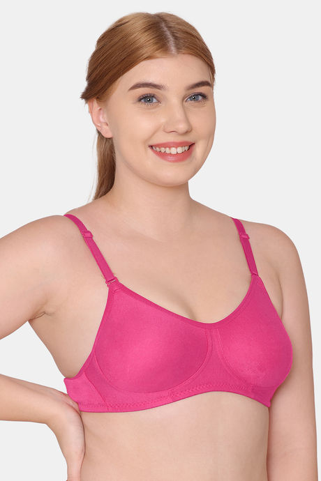 Tweens Double Layered Non-Wired Full Coverage T-Shirt Bra - Pink — image 4
