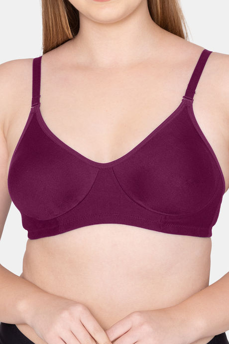 Tweens Double Layered Non-Wired Full Coverage T-Shirt Bra - Red — image 5