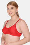 Tweens Double Layered Non-Wired Full Coverage T-Shirt Bra - Red — thumbnail 3