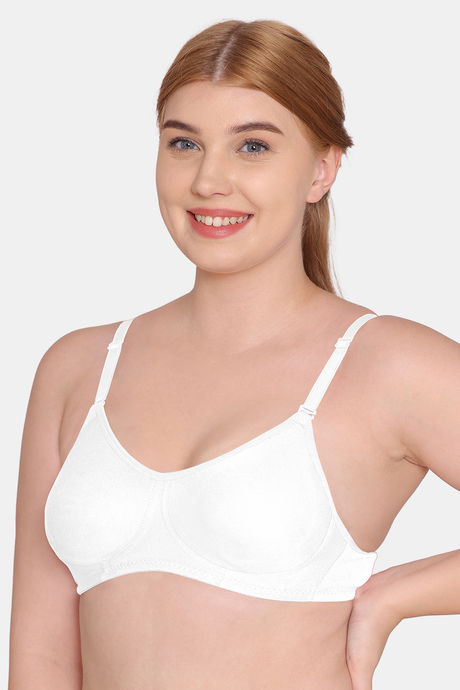 Tweens Double Layered Non-Wired Full Coverage T-Shirt Bra - White — image 3