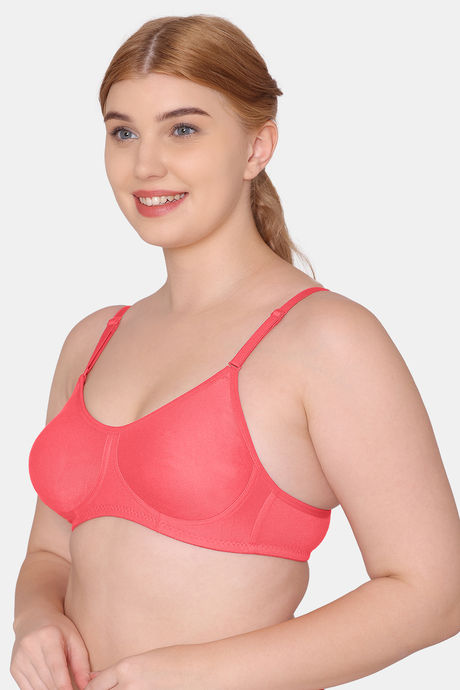 Tweens Double Layered Non-Wired Full Coverage T-Shirt Bra - Orange — image 3