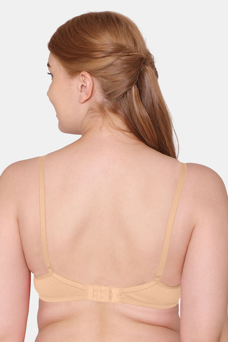 Tweens Double Layered Non-Wired Full Coverage T-Shirt Bra - Skin — image 2