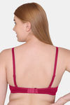 Tweens Double Layered Non-Wired Full Coverage T-Shirt Bra - Red — thumbnail 2