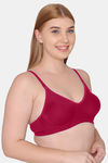 Tweens Double Layered Non-Wired Full Coverage T-Shirt Bra - Red — thumbnail 3