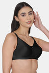 Tweens Single Layered Non Wired Full Coverage Minimiser Bra - Black — thumbnail 3