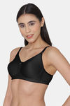 Tweens Single Layered Non Wired Full Coverage Minimiser Bra - Black — thumbnail 4