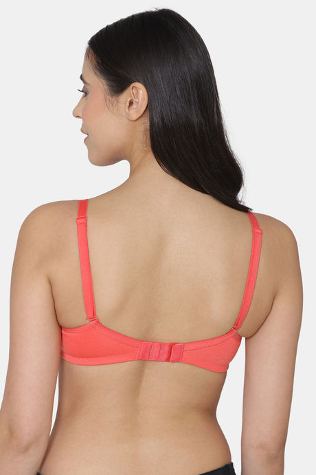 Tweens Single Layered Non Wired Full Coverage Minimiser Bra - Coral — image 2