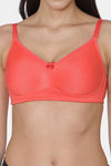Tweens Single Layered Non Wired Full Coverage Minimiser Bra - Coral — thumbnail 5
