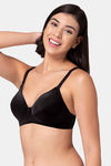 Tweens Padded Non Wired Full Coverage T-Shirt Bra - Black — thumbnail 2