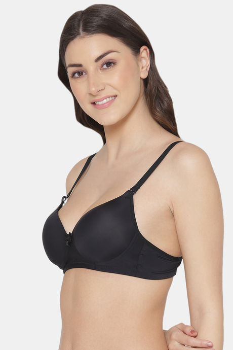 Tweens Padded Non Wired 3/4Th Coverage Push-Up Bra - Black — image 3