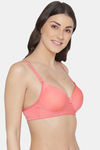 Tweens Padded Non Wired 3/4Th Coverage Push-Up Bra - Coral — thumbnail 4