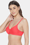 Tweens Padded Non Wired Full Coverage T-Shirt Bra - Coral — thumbnail 3