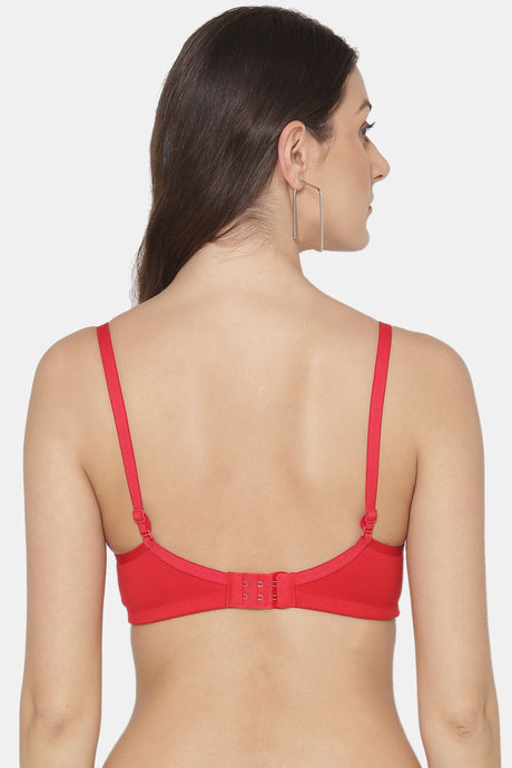 Tweens Padded Non Wired Full Coverage T-Shirt Bra - Red — image 2