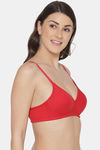 Tweens Padded Non Wired Full Coverage T-Shirt Bra - Red — thumbnail 3
