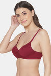 Tweens Padded Non Wired Full Coverage T-Shirt Bra - Wine — thumbnail 3