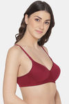 Tweens Padded Non Wired Full Coverage T-Shirt Bra - Wine — thumbnail 4