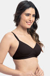 Tweens Padded Non Wired Full Coverage T-Shirt Bra - Black — thumbnail 4