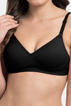 Tweens Padded Non Wired Full Coverage T-Shirt Bra - Black — thumbnail 5