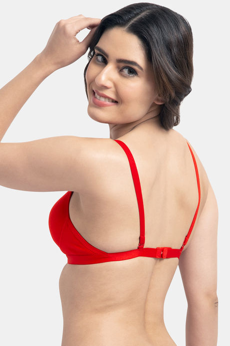 Tweens Padded Non Wired Full Coverage T-Shirt Bra - Red — image 3