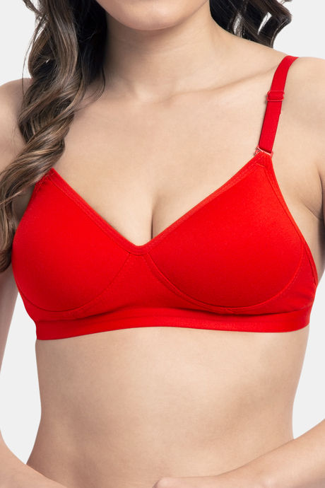 Tweens Padded Non Wired Full Coverage T-Shirt Bra - Red — image 5