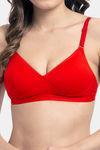 Tweens Padded Non Wired Full Coverage T-Shirt Bra - Red — thumbnail 5
