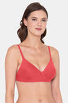 Tweens Padded Non Wired Full Coverage T-Shirt Bra - Coral — thumbnail 3