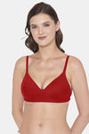 Tweens Padded Non Wired Full Coverage T-Shirt Bra - Red — thumbnail 3