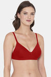Tweens Padded Non Wired Full Coverage T-Shirt Bra - Red — thumbnail 4
