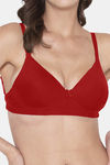 Tweens Padded Non Wired Full Coverage T-Shirt Bra - Red — thumbnail 5