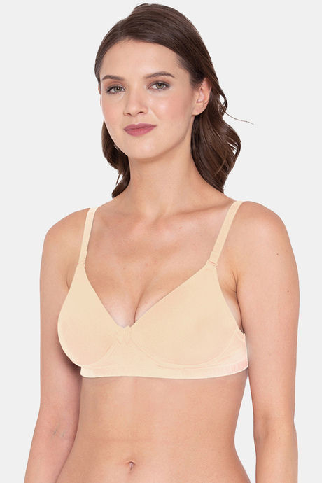 Tweens Padded Non Wired Full Coverage T-Shirt Bra - Skin — image 3