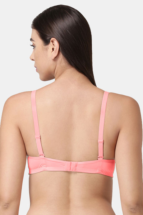 Tweens Padded Non Wired Full Coverage T-Shirt Bra - Coral — image 2
