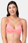 Tweens Padded Non Wired Full Coverage T-Shirt Bra - Coral — thumbnail 4