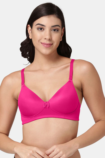 Tweens Padded Non Wired Full Coverage T-Shirt Bra - Dark Pink
