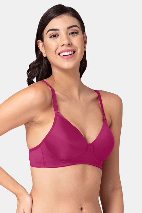 Tweens Padded Non Wired Full Coverage T-Shirt Bra - Magenta — image 3