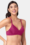 Tweens Padded Non Wired Full Coverage T-Shirt Bra - Magenta — thumbnail 3