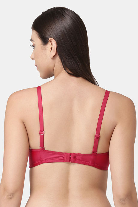 Tweens Padded Non Wired Full Coverage T-Shirt Bra - Maroon — image 2