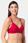 Tweens Padded Non Wired Full Coverage T-Shirt Bra - Maroon — thumbnail 3