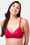Tweens Padded Non Wired Full Coverage T-Shirt Bra - Maroon — thumbnail 4