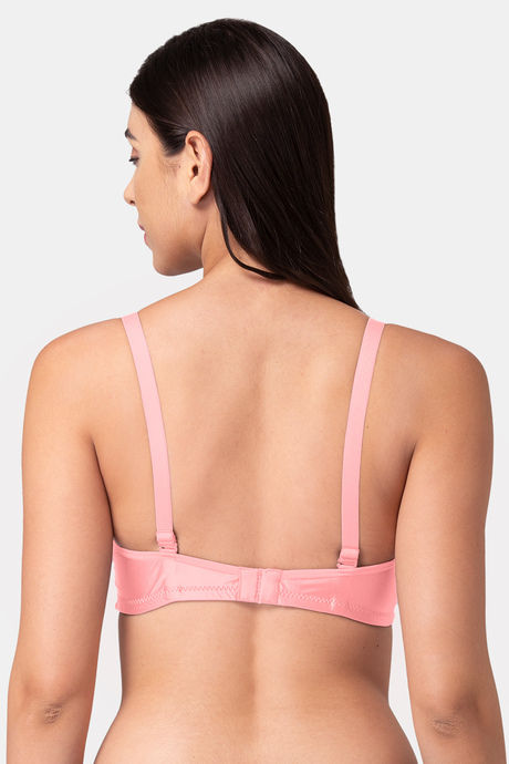 Tweens Padded Non Wired Full Coverage T-Shirt Bra - Peach — image 2