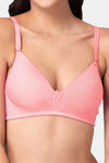 Tweens Padded Non Wired Full Coverage T-Shirt Bra - Peach — thumbnail 5