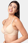 Tweens Padded Non Wired Full Coverage T-Shirt Bra - Skin — thumbnail 3